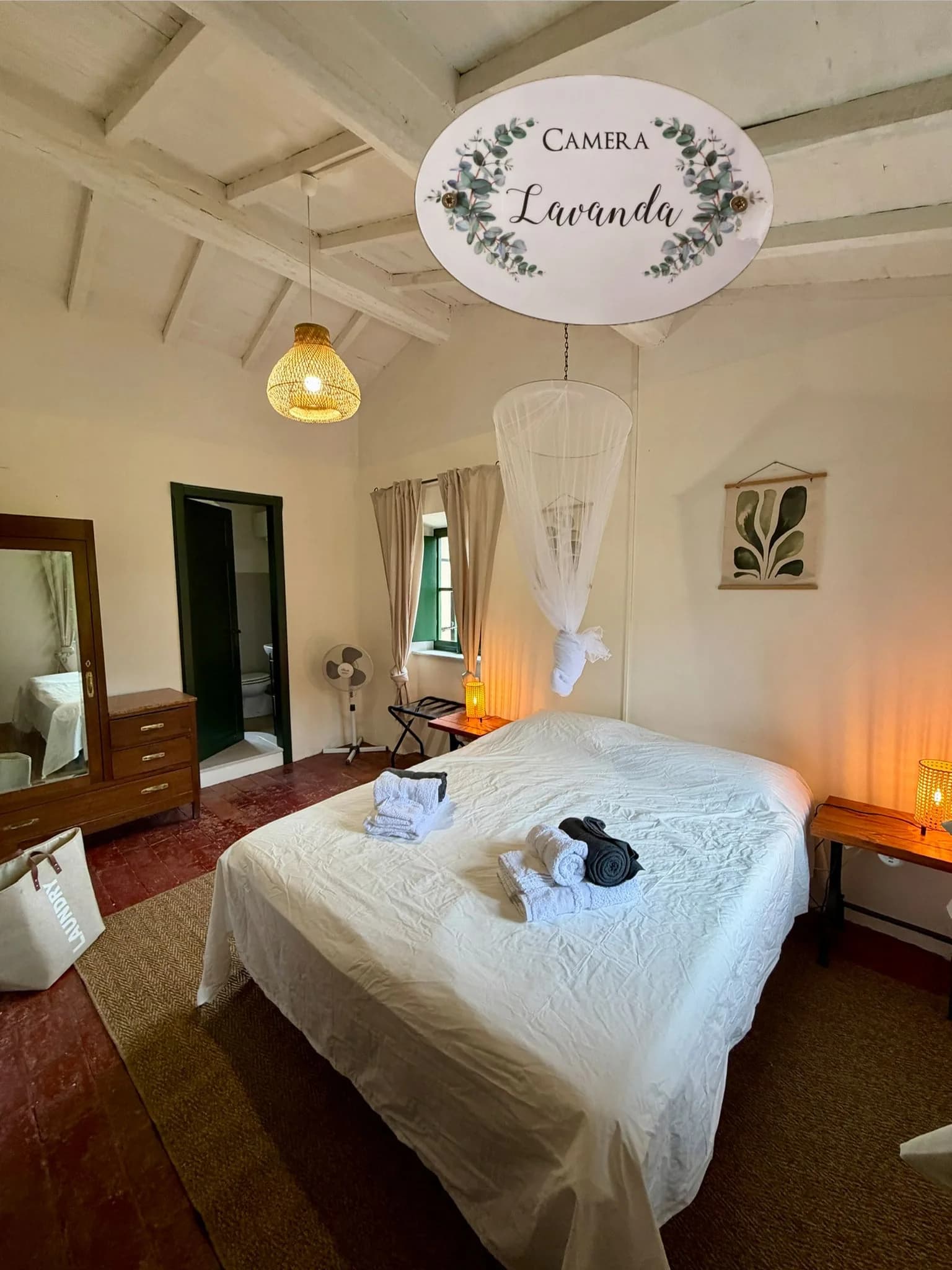 Schlafzimmer Lavanda mit Sitzbereich
